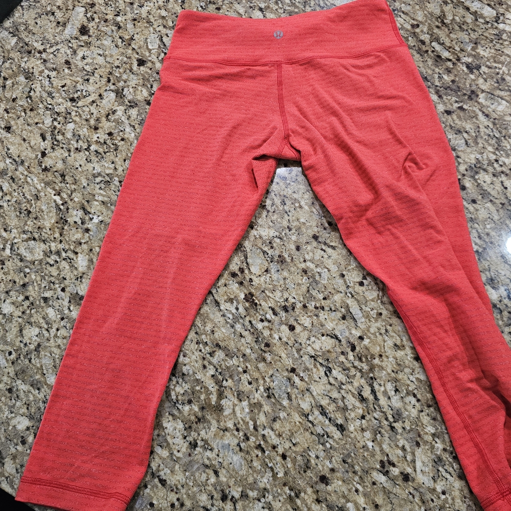 Lululemon Athletica Red Leggings